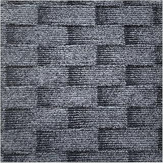 Self Adhesive Carpet Tile, Easy to Peel and Stick Carpet Floor Tile - 12 Tiles/12 sq Ft. (Dark Gray-600)