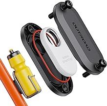 CITYWAY for SmartTag2 Bike Mount, IPX8 Waterproof Bike GPS Tracker Holder for Galaxy Smart tag2, Hidden Under Bottle Cage or Alone, Extended M5 Black Safety Screws with Driver (1 Pack-Black)