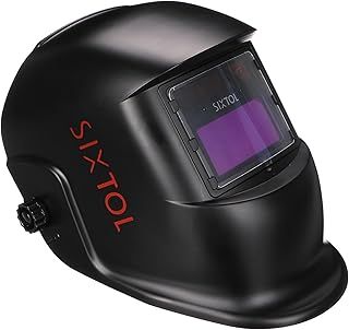 SIXTOL Welding MASK 1 Solar Automatic Darkening Welding Helmet Welding Mask Grinding Function Wide Shade 4/9-13 Welding Helmet for Tig Mig Arc Black