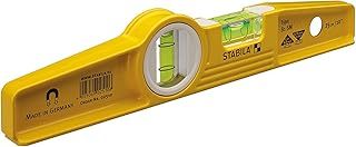 Stabila Type81SREM 25cm/10-inch Rare Earth Magnetic Spirit Level with Holster, Yellow/Black