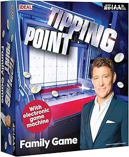 Ideal | Tipping Point game: with electronic Tipping Point Machine and all new questions | Family TV Show Board Game | For 3+ Players or teams | Ages 10+