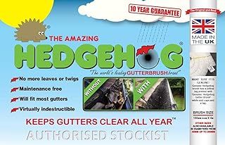 4 x 4m (16 mtrs) 100mm Brown Hedgehog Gutter Brush - Leaf guard stops blocked gutters by Truly PVC Supplies
