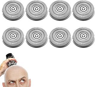 Pack of 8 Replacement Heads Compatible with Skull Shaver Pitbull Electric Razor