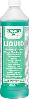 UNGER FR100 Window Cleaning Liquid Soap - Smear Free Window Glass Cleaner 1L - Economical 1:100 Mixing Ratio for 100 litres of Liquid