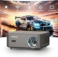 【Auto Focus & Keystone】Smart 4K Projector, VOPLLS 31000 Lumens WiFi 6 Bluetooth 1080P Full HD Projector for Bedroom, 50% Zoom Outdoor Projector, Home Cinema Projector for Smartphone/TV Stick/PPT