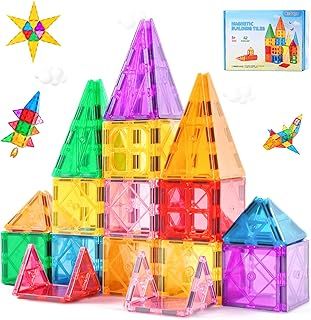 Magnetic Building Blocks Toys for Kids 42PCS Magnetic Tiles STEM Learning Educational Construction Toys for 3+ Year Old Boys Girls Classroom Preschool Birthday Gifts