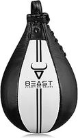 Speed Bag Boxing Ball, Leather Boxing Punching Bag for Speed Training - Punching Dodge Striking Speed Reflex Ball with hanging Swivel