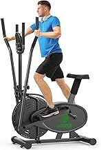 Cross Trainer, 2 in 1 Elliptical Cross Trainers with LCD Monitor, Upgraded Adjustable Resistance, Max Weight 265LBS, Exercise Machine Cross Trainer for Home Gym