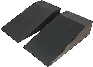 Yoga Set of 2 Non-Slip Squat Wedge Blocks, Soft Wrist Wedge, EVA Riser Block Colour: Black