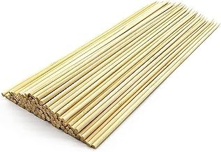 150 Pieces Natural Wooden Skewers for BBQ，Appetizer, Cocktail, Kabob,Fruit and Chocolate Fountain SIZE-250 MM(10INCH) (1)