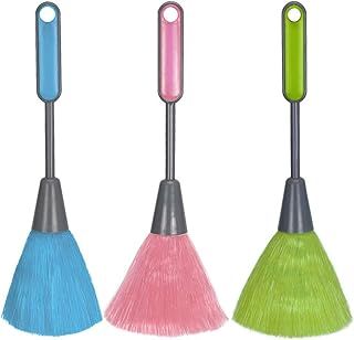 PrettyDate 3 pack Fluffy Microfiber Delicate Kitchen Duster Laptop Keyboard Brush Computer Screen Cleaner Tool Mini Dusting Wand (Blue, Green, Red)