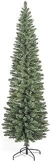 8ft Green Pine Pencil Slim Artificial Christmas Tree with 460 Branch Tips (click to see more sizes)