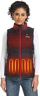 ORORO Women's Heated Gilet with Power Bank, Heated Vest Women Up to 10 Hours of Warmth (Charger Not Included)