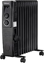 Belaco Oil Filled Radiators 11 Fins Portable Electric Heater Adjustable Thermostat Control 3 Heat Settings Portable Heater Overheat Protection 2500W Energy Efficient Heavy-Duty Castor