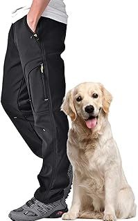 Jessie Kidden Waterproof Hiking Trousers Mens, Outdoor Snow Ski Fishing Walking Fleece Lined Insulated Soft Shell Winter Pants