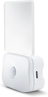 Integral LED Dusk to Dawn Motion Sensor Night Light, with Long Lasting USB Rechargeable 500mAh Li-ion Battery, Portable, for Hallways, Stairs, Bathroom, Kitchens, Bedrooms, Baby’s Nursery and More