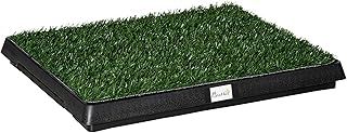 PawHut Indoor Pet Dog Toilet Mat Potty Tray Training Grass Restroom with Tray and Loo Pad