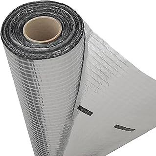 Vapour Barrier and Waterproof Thermal Insulation Aluminium Foil Membrane - Suitable for use in Walls, Floors and Roofs - 1.5m x 50m (75 SQ/M) - 110 G/SM