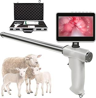 Insemination Gun Kit,Visual Endoscope Sperm Tool,180° Rotatable Artificial Insemination Gun, 4.3inc Screen, For Insemination Gun For Dogs/Sheep/Pig/Cow/Horse