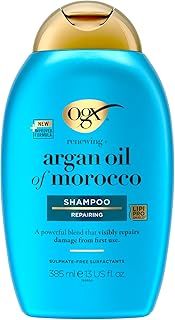 OGX Argan Oil of Morocco Repairing Shampoo, Moisturises, Restores and Strengthens, for Dry and Damaged Hair, Sulfate Free Surfactants, 385ml, packaging may vary