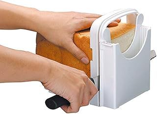 Bread Slicer, Adjustable Bread/Roast/Loaf Slicer Cutter, Sandwich Maker Toast Slicing Machine Folding and Adjustable Handed Bread Slicer with 5 Slice Thicknesses