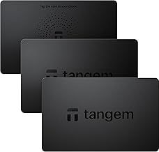 TANGEM Wallet Pack of 3 - Secure Crypto Wallet - Trusted Cold Storage for Bitcoin, Ethereum, NFT's & More Coins - 100% Offline Hardware Wallet