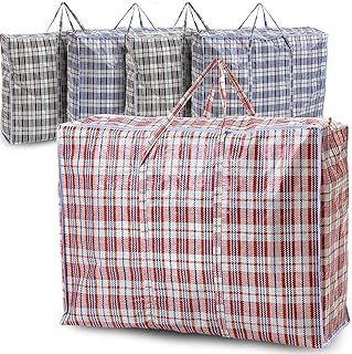 5 PACK Strong Extra large Jumbo Storage Laundry zipped bag Reusable 60 x 60cm