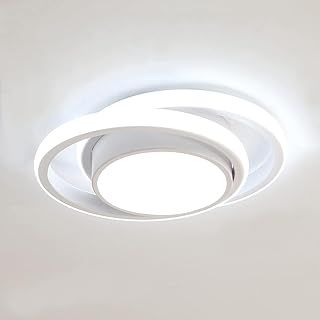Comely LED Ceiling Lights, 32W 2350LM Lighting Fixture, Dia 28cm Round Modern Design Ceiling Lighting for Hallway Balcony Bedroom Corridor, Cold White 6500K