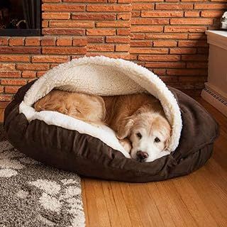 Deluxe Dog Bed Cave,Cuddly Winter Warm Pet Nest,Large/Big Dog Sleeping Bag,Detachable Kennel Pad House,Puppy/Kitten/Rabbit/Cat Snuggle Sack