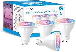 Tapo L630 (4-Pack) Smart Bulb, Alexa Light Bulb, Smart Light Bulb Spotlight, GU10 Lamp Base, 16 Million Colours, White Tunable, High Lumen & Dimmable, Remote Control, Voice Control Alexa & Google