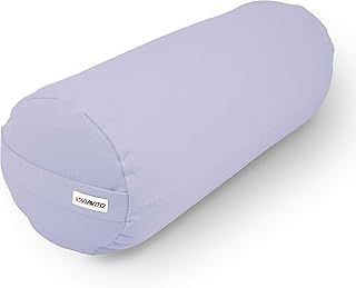 VIAVITO Organic Cotton Buckwheat Filled Yoga Bolster