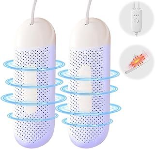 Electric Shoe Dryer, Boot Dryer, Foot Warming Deodorizer with 3 Timer Modes, Suitable for Shoes Gloves Socks Ski Boots, Effectively Eliminates Odors and Antibacterial (UK Plug)
