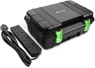 Weatherproof Outdoor Electric Box with 4 Gang 10m Extension Lead – IP54 Rated, Heavy-Duty Power Supply for Garden Tools, Christmas Lights, and DIY Tasks