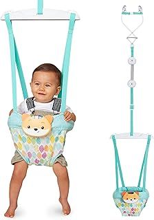 Infantino 2-in-1 Music & Lights Doorway Jumper - Engaging Activity Jumper with Motion-Activated Sounds for Babies, Fox