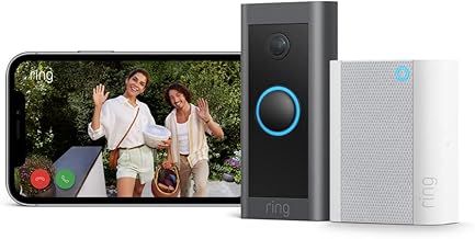 Ring Video Doorbell Wired + Chime | Doorbell Security Camera, 1080p HD Video, Advanced Motion Detection, hardwired (existing doorbell wiring required) | 30-day free trial of Ring Home