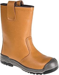 Portwest FW13TAR43 Steelite Rigger Boots with Scuff Cap - Tan, 9 UK (43 EU)