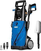 Draper 165Bar Electric High Powered Pressure Washer | 2393Psi Jet Wash | 2200W Power Washer | Home Car Driveway and Patio Cleaning | 6m Hose Length | Accessories Included | 98677