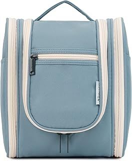 Narwey Travel Hanging Toiletry Wash Bag Makeup Cosmetic Organizer for Women (Greyish Blue (Large))