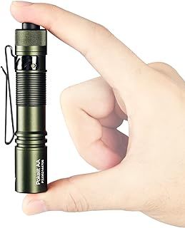 ACEBEAM Pokelit AA Rechargeable Pocket EDC Torch 550 High Lumens Small Torch 90+ High CRI Led Torch for Camping, Hiking, Everyday Use (Dark Green)