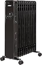 Zanussi 2300W Oil Filled Radiator 11 Fin Portable Electric Heater & Remote Control, Black, Display & 24 Hour Timer, Adjustable Thermostat, 3 Heat Settings, Safety Cut-off, 20 m sq Room Size ZOFR5005B
