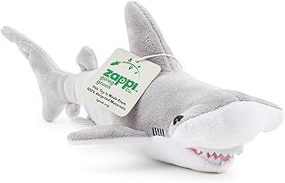 Zappi Co Ultra Soft Hammerhead Shark Plush Toy (26cm Length) - 100% Recycled, Eco-Friendly, Newborn Gift, Realistic Lifelike