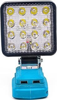 LED Work Light for Makita 18V Li-ion Battery, ZDOZITZ 18W 5400LM for Makita Light with Dual USB Charging Port（Tool Only）