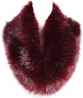 soul young Women's Faux Fur Collar Winter White Warmer Scarf Wrap