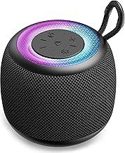 LENRUE Bluetooth Speaker Mini Portable Wireless Outdoor Speaker with RGB Lights 360° Surround Stereo Bass Bluetooth V5.3 Small Pocket Shower Speakers for iPhone Samsung Bath Garden Home