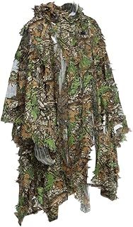 MBLUE 3D Jungle Sniper Set Hunting Camouflage Camping Birdwatching Poncho Ghillie Suit