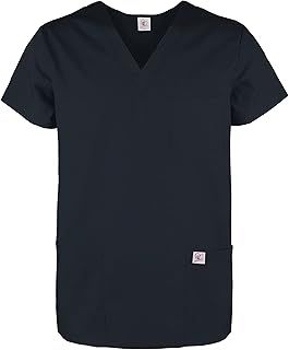 JONATHAN UNIFORM Classic Men Scrub Top, 3 Pockets Work Uniform for Dental, Nurse, Vets, Elderly Carers