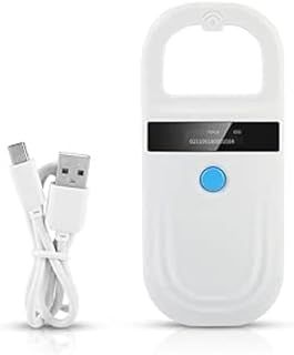 Pet Microchip Reader Scanner RFID 134.2KHZ Portable Animal Chip ID Microchip Scanner with OLED Display,Rechargeable Animal Chip ID Reader for Dog Cat