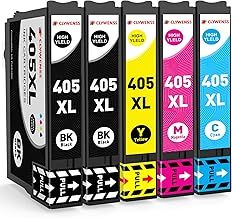 405 XL Ink Cartridges Compatible with Epson 405XL Multipack for WorkForce Pro WF-4820 WF-3820 WF-7310 WF-7830 WF-7840 WF-4830 WF4820 WF3820 WF7310 WF7830 WF7840 WF4830 Printer, 5-Pack