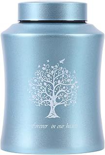 Adult Cremation Urn for Human Ashes - Medium Size for Dad or Mom - Funeral Urn (Blue)