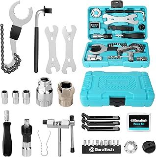 31-Piece Bicycle Repair Set, Bicycle Repair kit with Tool Box, Bike Tool Kit, Home Multi-Purpose Repair Kit, Suitable for Bike Tire Chain Repairs, Home Routine Repair, DIY